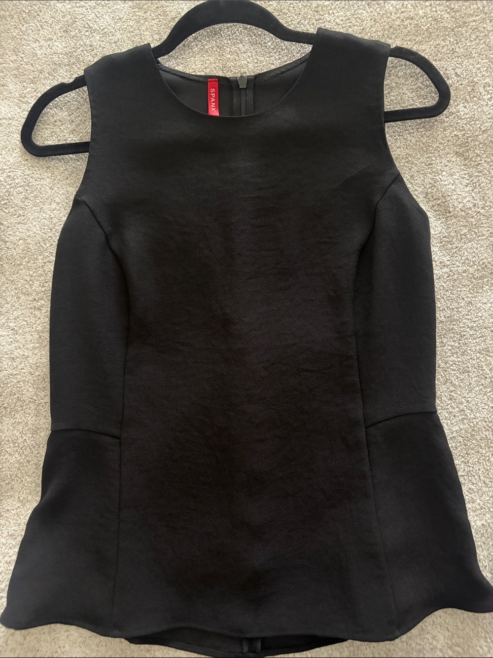 Spanx Black Sleeveless Women's Top - Minimalist Shell